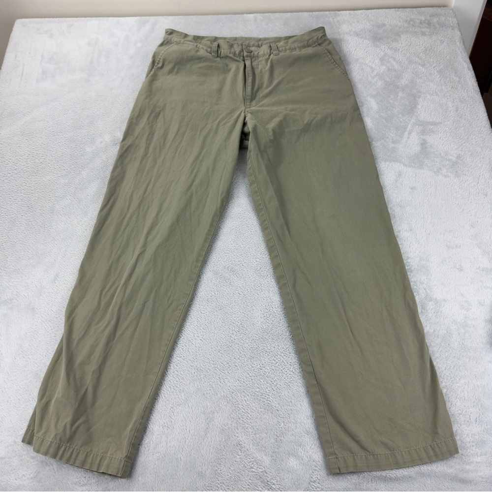 Patagonia Men's Green Organic Cotton Straight Leg Pants Size 35x29
